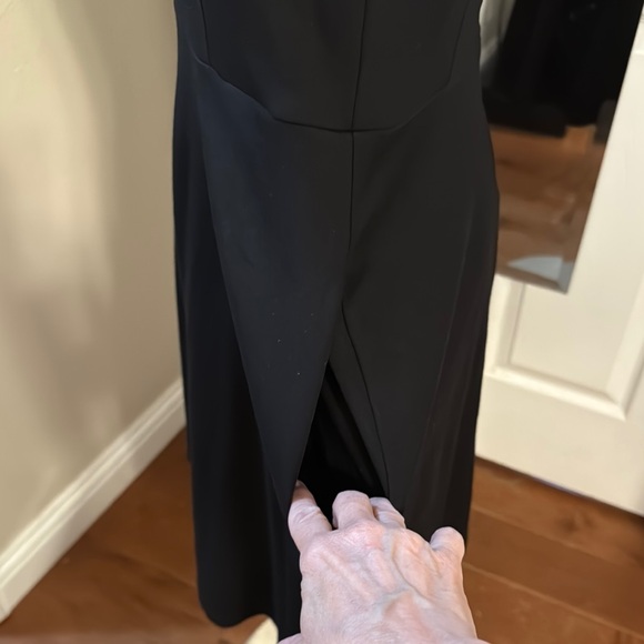 WHBM Black A-line Scoop Neck Dress - Picture 4 of 9